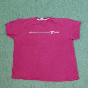 VINTAGE 2004 Nike Embroidered Logo Y2K Burgundy T Shirt Sz XXL